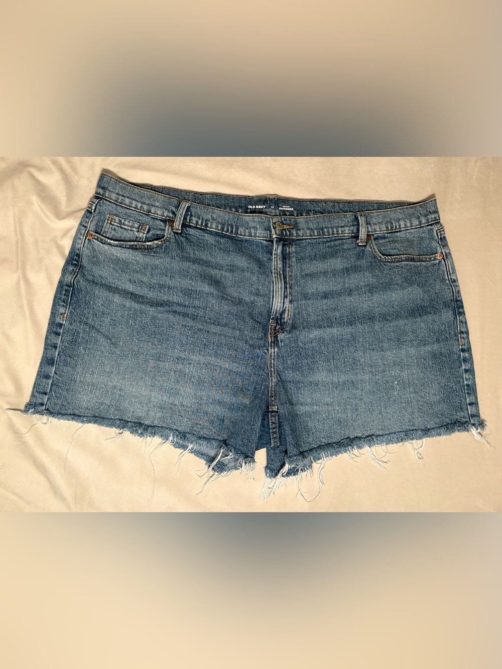 Old Navy Light Blue Frayed Denim Cutoff Shorts